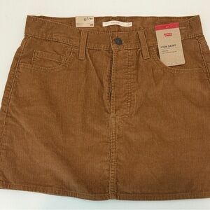 Levi’s Women's Tan Corduroy Mini Skirt